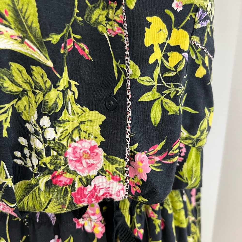 Victoria's Secret Black Floral Pajama Set - Picture 6 of 15